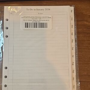 Monthly Planner Refill Pages